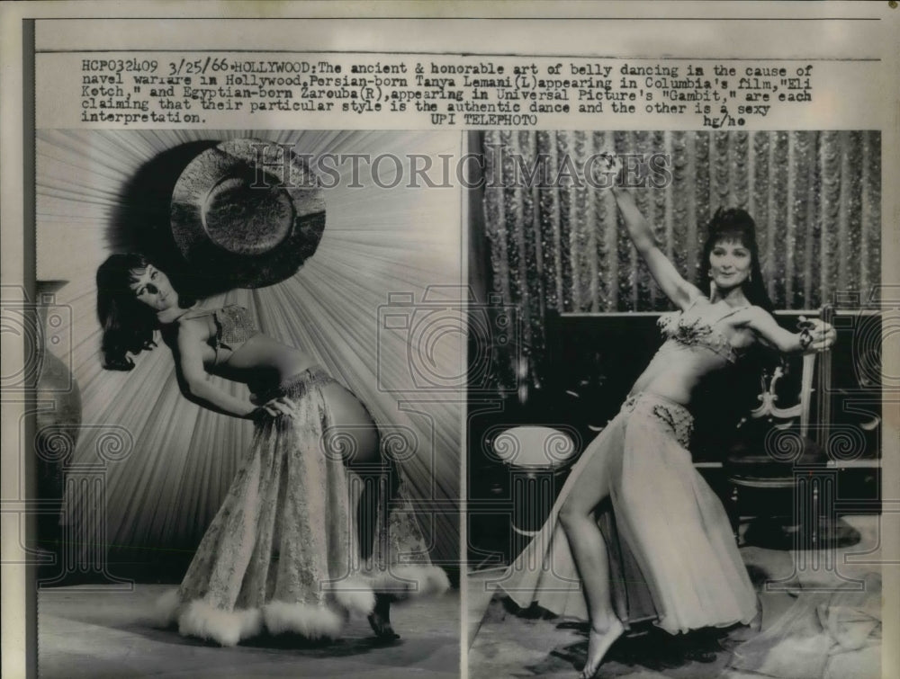 1966 Tanya Lemani in &quot;Eli Ketch&quot;, Zarouba in &quot;Gambit&quot;, Belly Dancing - Historic Images