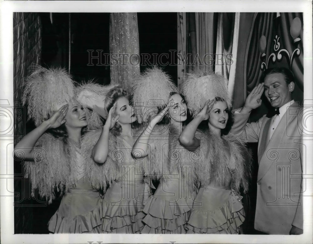 1941 Press Photo Dancers Jimmy Anderson,Aune Hanson,Jean Longworth,Ann Laswell - Historic Images