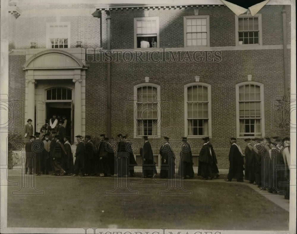 1928 Press Photo Dedication of Alumnae Club at Brown University&#39;s College for - Historic Images