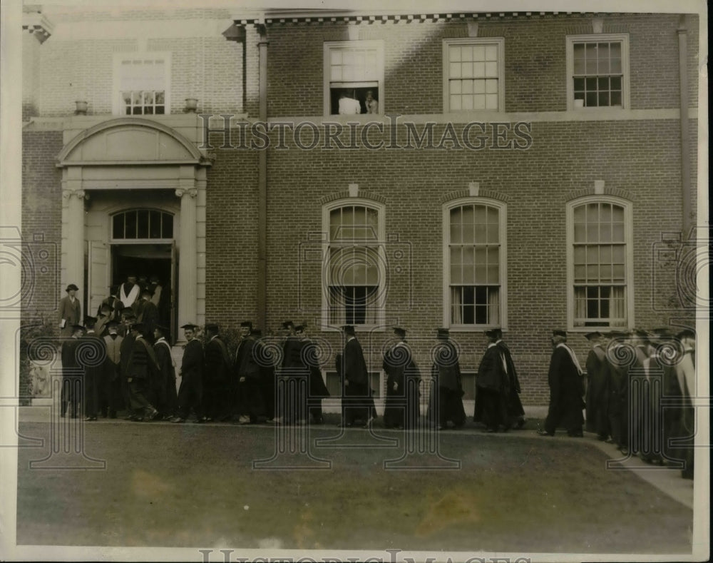 1927 Press Photo Dedication of Alumnae Club at Brown University&#39;s College for - Historic Images