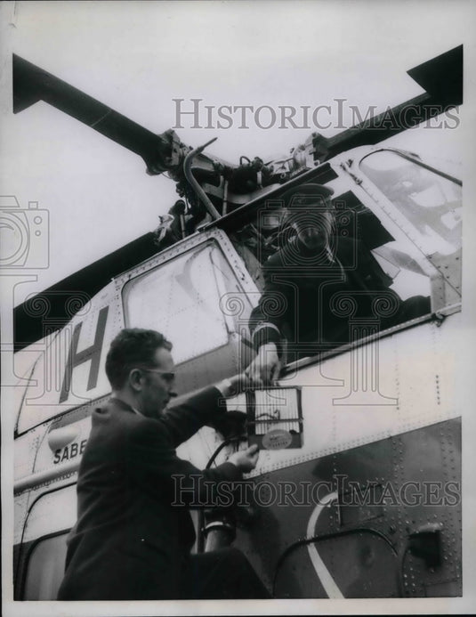 1958 Baby Swallows Taken By Helicopter To Africa  - Historic Images