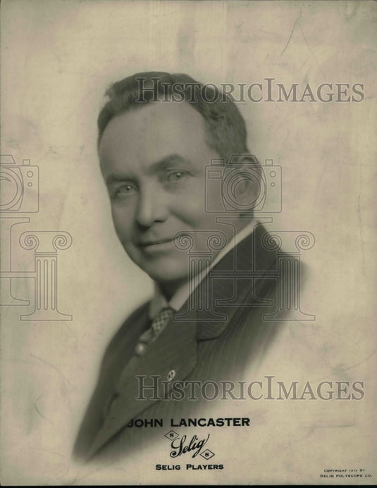 1919 Press Photo John Lancaster with Selig Players - Historic Images