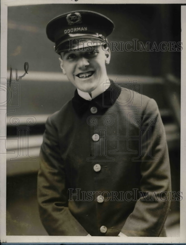1928 Press Photo Albert C. Muller at Evander Childer HS in NY - Historic Images