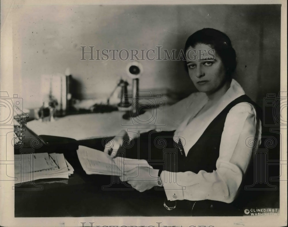 1920 Press Photo Edith Strauss of N.Y.lead Government fight on High Cost Living. - Historic Images