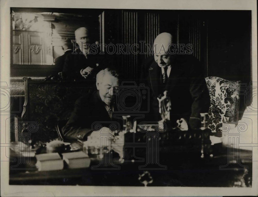 1928 Press Photo Prime Ministers Aristide Briand &amp; M.Quinones De Leon - Historic Images