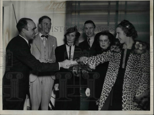 1937 Press Photo Gaylor, Fancher, Rawden, Havin, Gordon Meet - nea27987 - Historic Images
