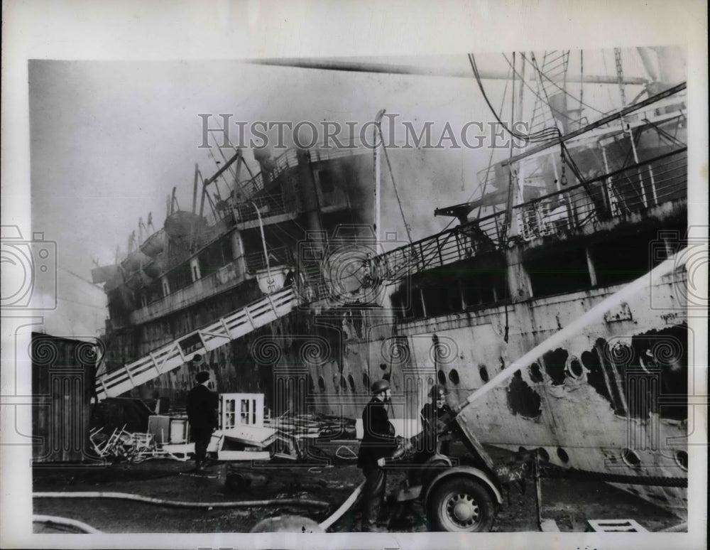1946 Fire Almost Destroys Ex - Historic Images