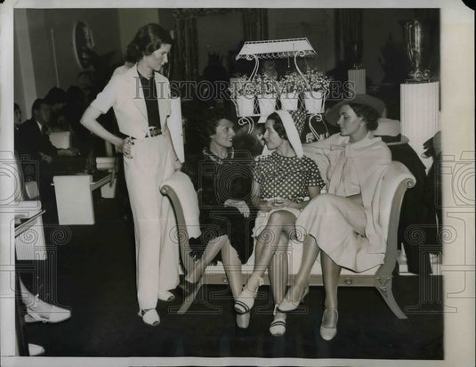1935 Press Photo Hotel Roosevelt, S. Danbridge, C. D'Avrille, Jerry Bergh - Historic Images