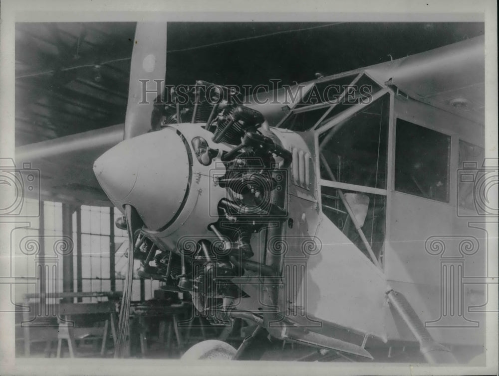 1928 Press Photo Wright Motor with flat muffler - Historic Images