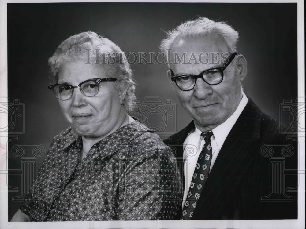 1962 Press Photo Mr And Mrs Joseph Dellaria Celebrate Golden Anniversary - Historic Images
