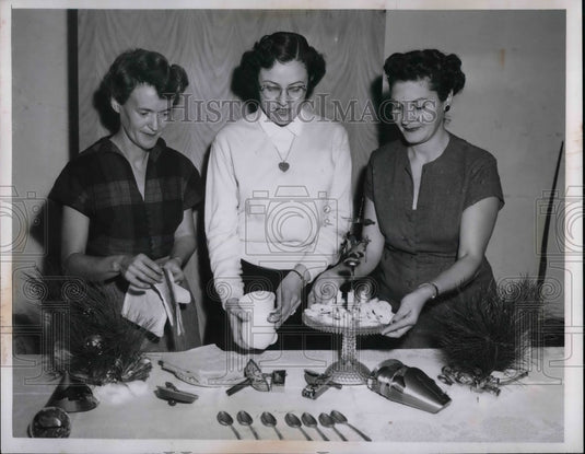1953 Mrs. Henry Duxbury Pat Fencl Mrs Lucille Jejduk  - Historic Images