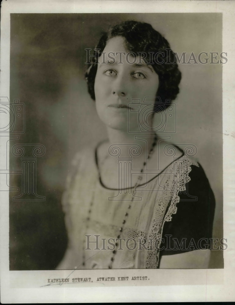 1930 Press Photo Kathleen Stewart Atwater Kent Artist - Historic Images