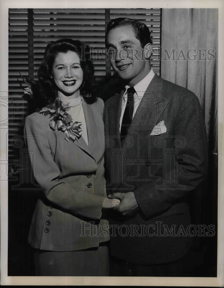 1949 Press Photo Famous Prosecutor David Wilentz Lindberg Case Marries - Historic Images