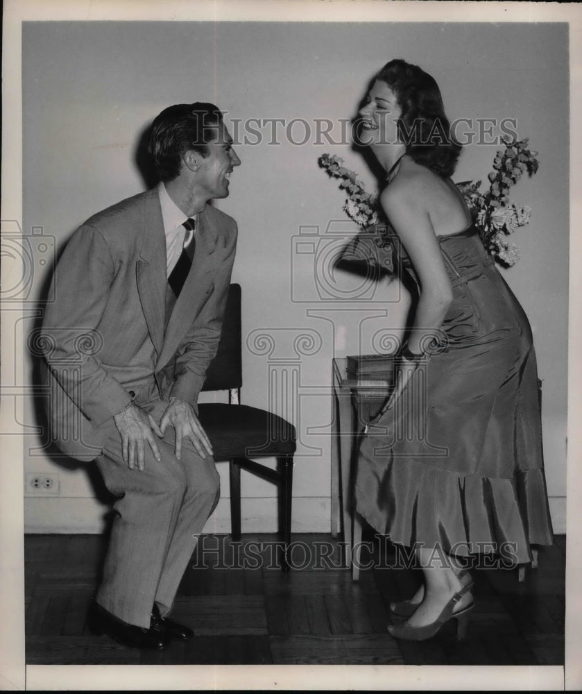 1948 Press Photo Tommy Dowling &amp; Miss Mignon MacLean Doing &quot;Mootsie Pootsie&quot; - Historic Images