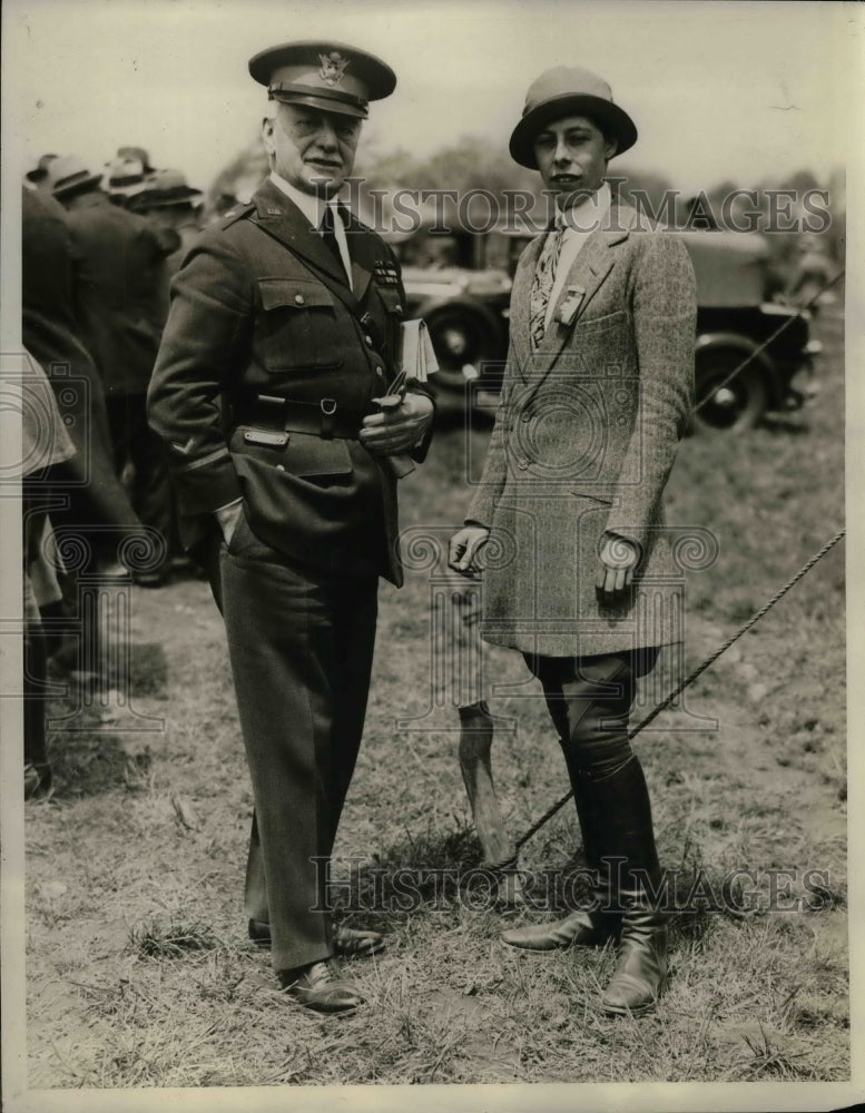 1929 Ivy Maddison &amp; General Peter Traub  - Historic Images