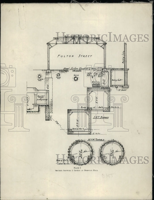Press Photo Transit Commission Schematic Sketch - Historic Images