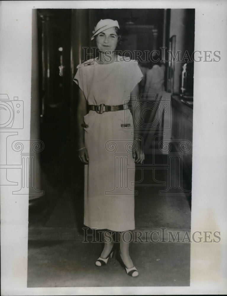 1935 Press Photo Helen Louise Heim Sports Summer Sport Model In Fashion Show-Historic Images