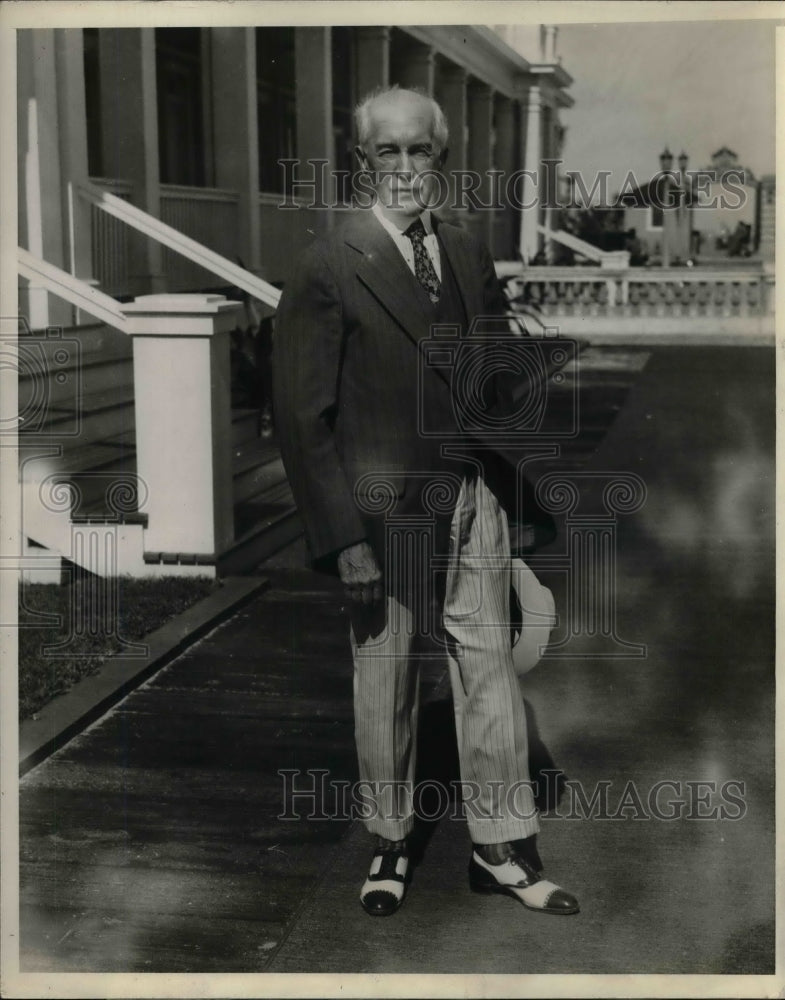 1929 Press Photo Mr. Edward T. Steotesbury of Philadelphia Breakers Casino Palm - Historic Images