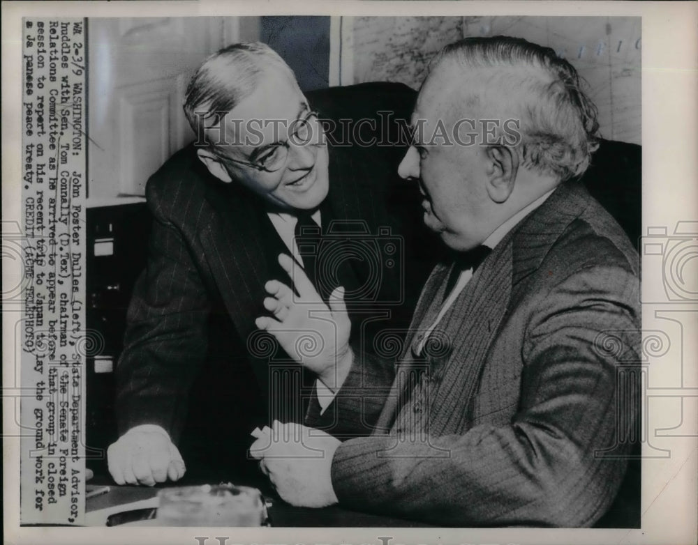 1951 Press Photo John Froster and Sen. Tom Connally - nea30206 - Historic Images