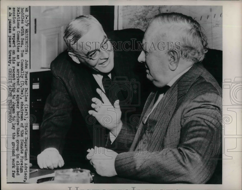 1915 Press Photo John Froster Dulles and Sen Tom Connally - nea30207 - Historic Images