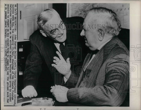 1915 Press Photo John Froster Dulles and Sen Tom Connally - nea30207 - Historic Images