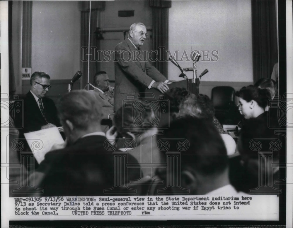 1956 Press Photo Sec of State John Foster Dulles in D.C. - nea30220-Historic Images