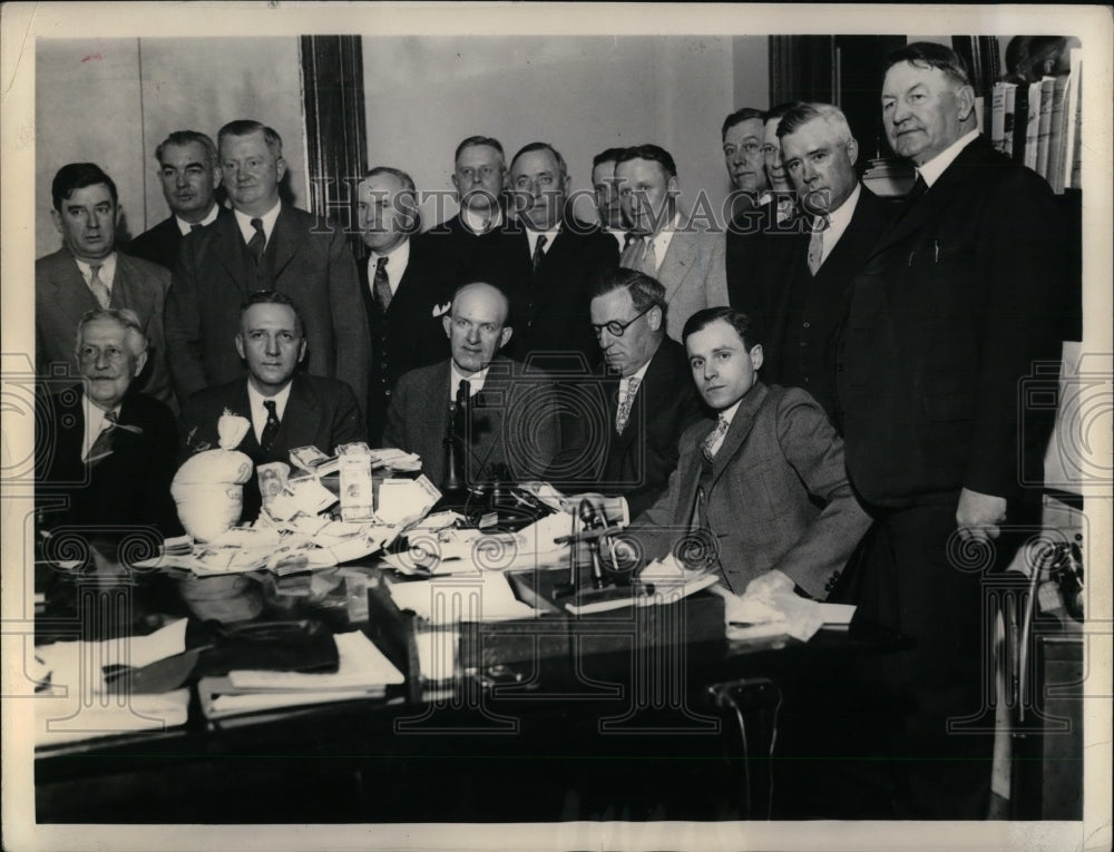 1935 Press Photo Postal Insp. Shea,Jefferson,Breslin,Ford,McGrath,Gocucher - Historic Images