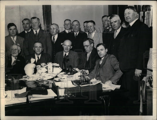 1935 Press Photo Postal Insp. Shea,Jefferson,Breslin,Ford,McGrath,Gocucher - Historic Images