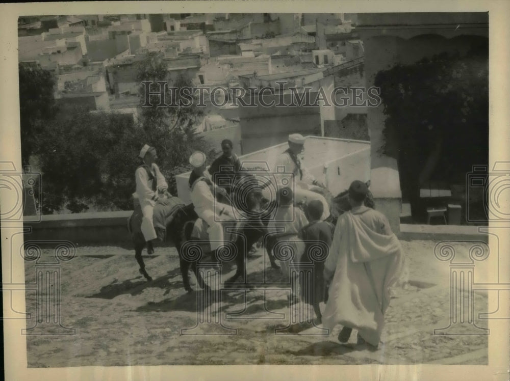 1924 Press Photo USS Concord Bluejackets in Tangiers, Morocco - nea30482 - Historic Images