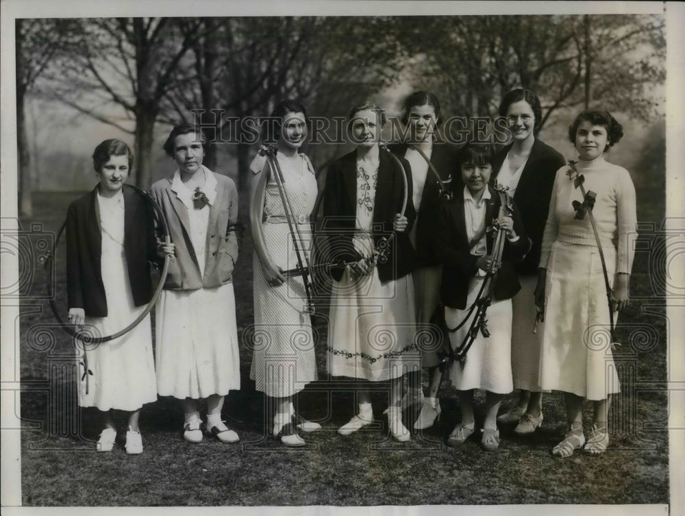 1934 Bryn Mawr Honor students, Seymour,Honour,Ferree,Adams,Meirs - Historic Images