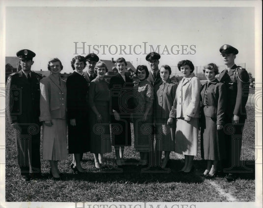 1954 Press Photo Bowling Green ROTC, Poulas,Ballaire,Krohnie,Hill & others - Historic Images