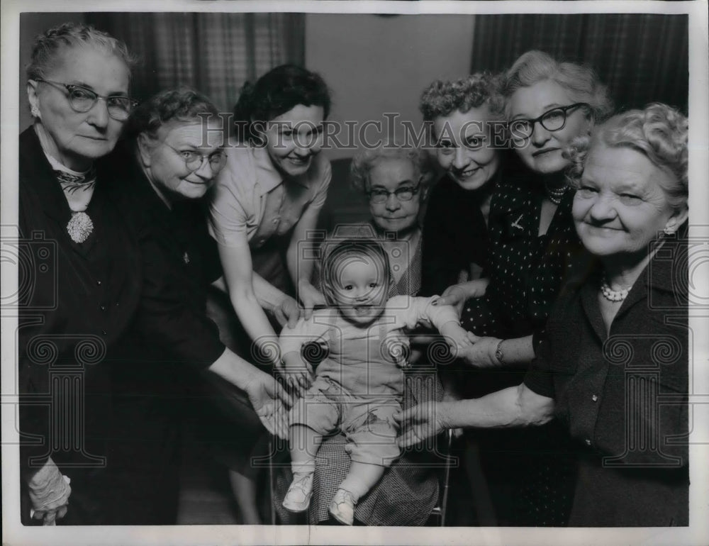1958 Press Photo E Alexander &amp; several generations of her grandparenrs in Tex. - Historic Images