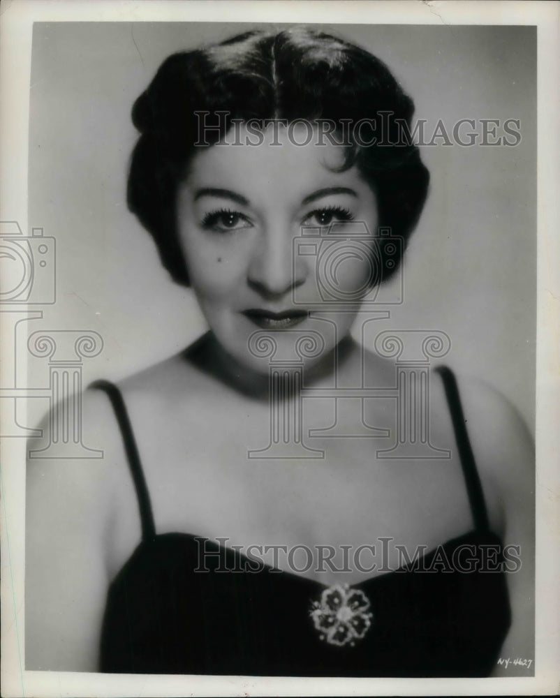 1956 Press Photo Jennie Tourel, Mezzo Soprano - Historic Images