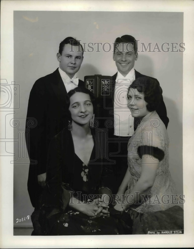 1931 Press Photo Agnes Davis, Hazel Arth, Edward Kane, Wilbur Evans - Historic Images