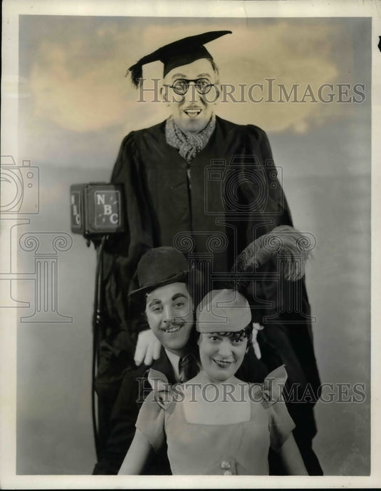 1933 Professor Jack McLallen, Sara, Sassafrass, NBC - Historic Images