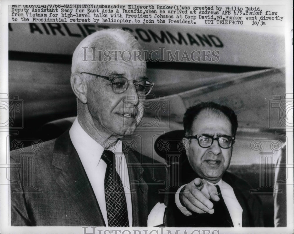 1968 US Ambassador to S Vietnam Ellsworth Bunker  - Historic Images