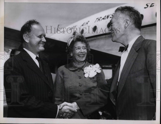 1959 Press Photo Undersecretary of State C Douglas Dillon & Christian Herter-Historic Images