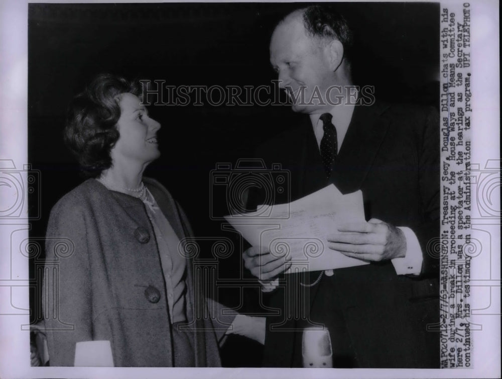 1963 Secretary of the Treasury C. Douglas Dillon - Historic Images