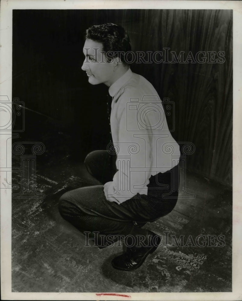 1955 Press Photo Men&#39;s Trousers, Pants, Marisky for Men - nea31309 - Historic Images
