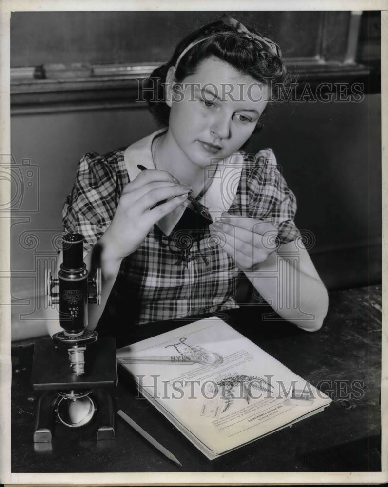 1942 Press Photo Marina Prajmovsky, Science Talent Search Winner, Westinghouse - Historic Images