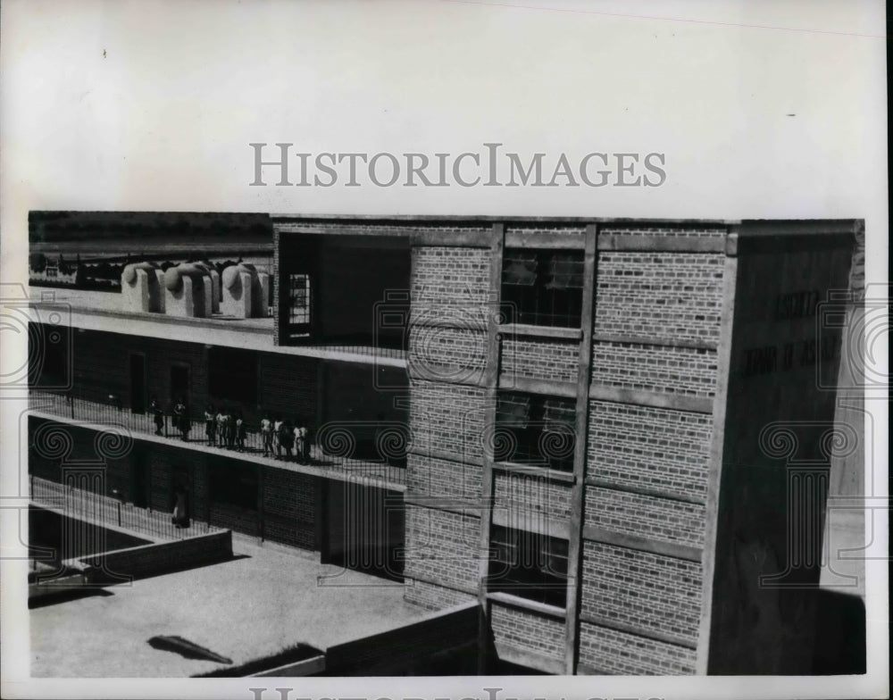 1950 Press Photo Modern School on Santiago Mexico. - nea31828 - Historic Images