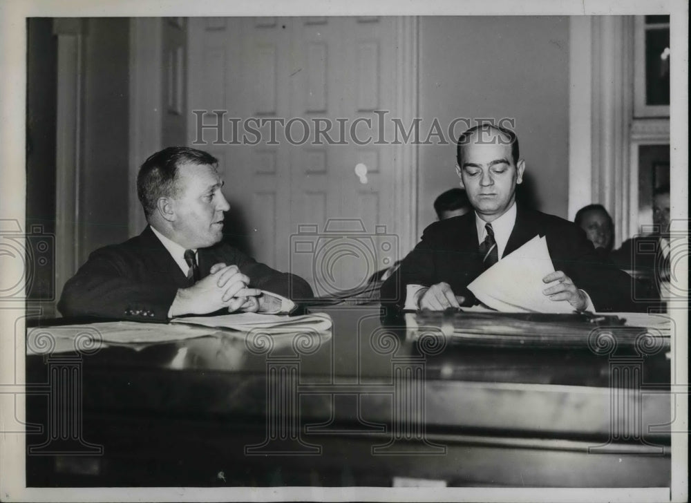 1938 Lloyd Paul Stryker Questioning Edward Corbi  - Historic Images