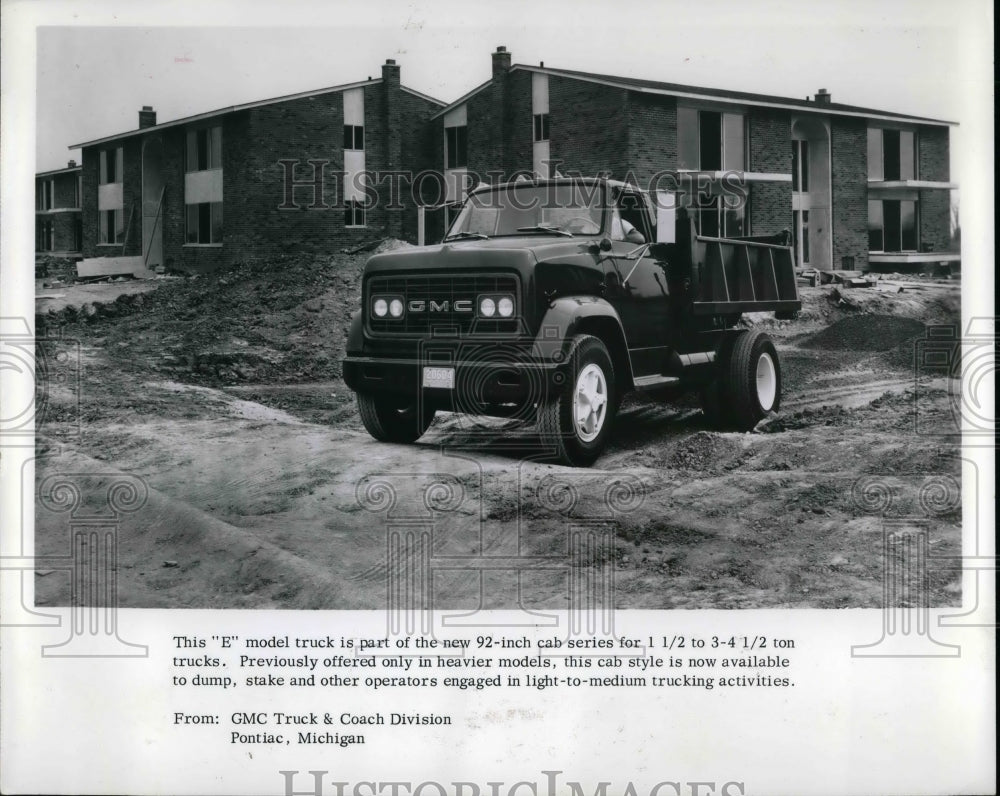 1966 Press Photo New E model truck from GMC Truck & Coach Division-Historic Images