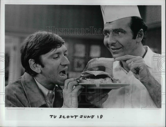 1969 Press Photo Bob Denver & Herb Edelman-Historic Images