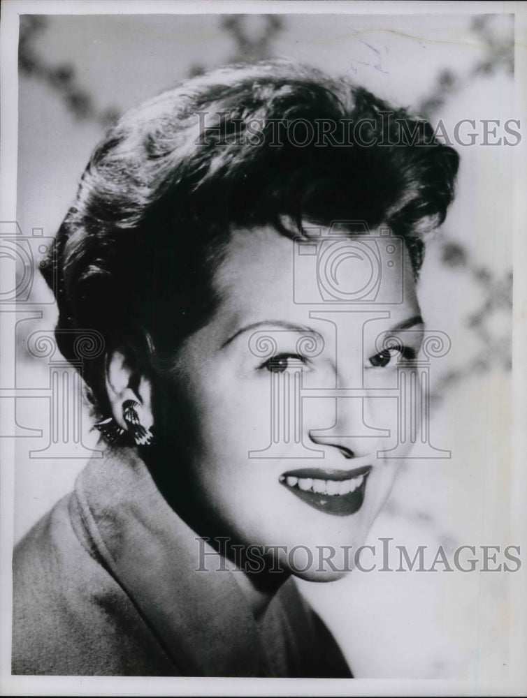 1960 Press Photo Actress Jo Stafford on CBS - Historic Images