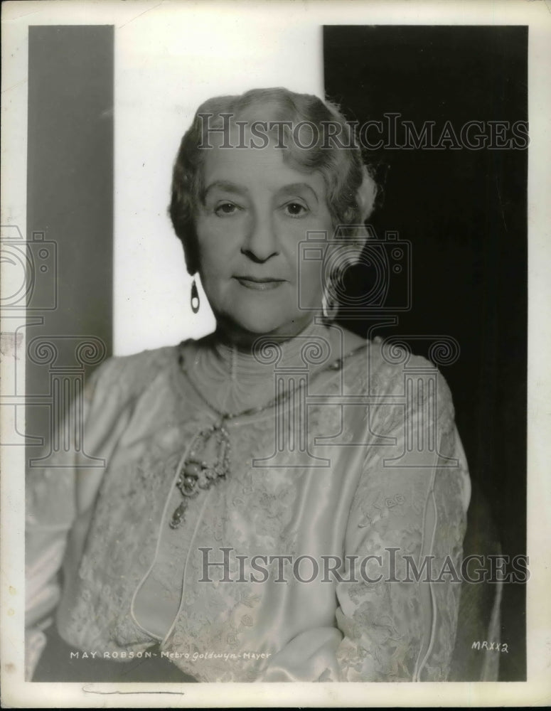 1938 Press Photo Actress May Robson for Metro Goldyn Mayer-Historic Images