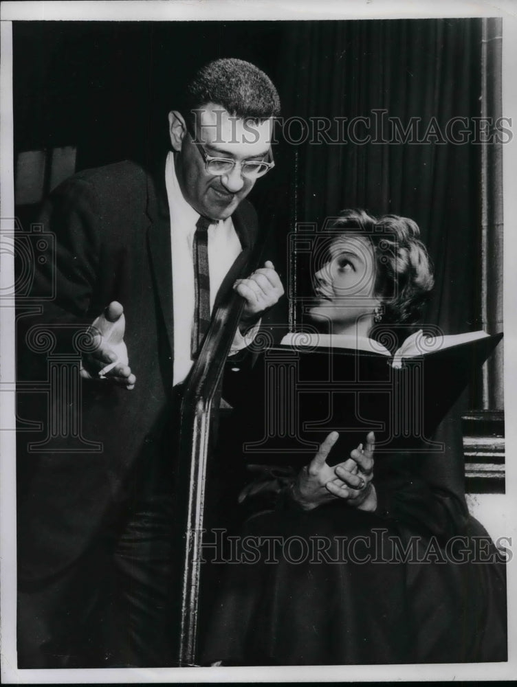1960 Press Photo George Lefferts and Kim Hunter - Historic Images