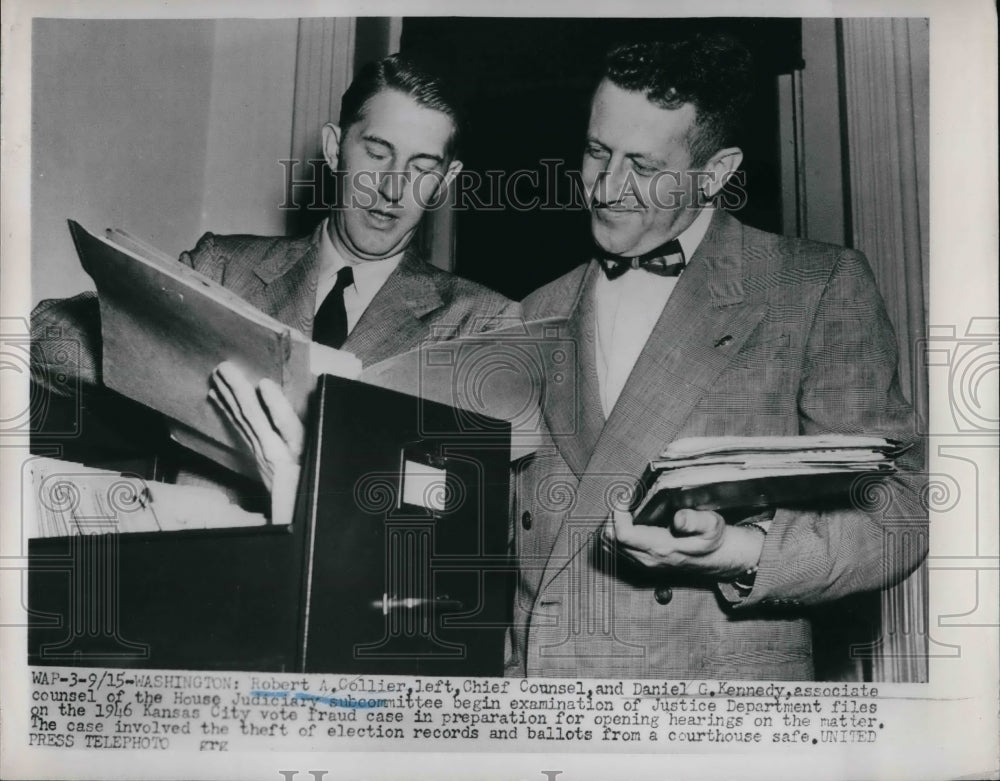 Robert A. Collier Chief Cousel Daniel G. Kennedy House Judiciary - Historic Images