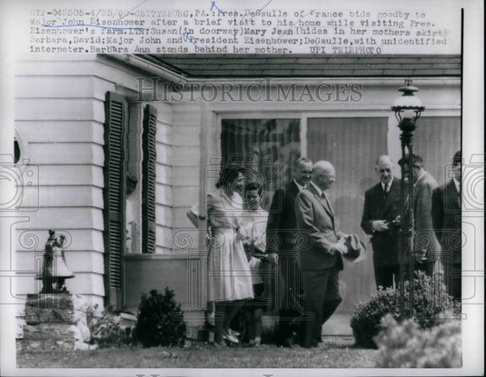 1960 Press Photo Major John eisenhower Farm Susan, Mary Jean, - nea32595 - Historic Images