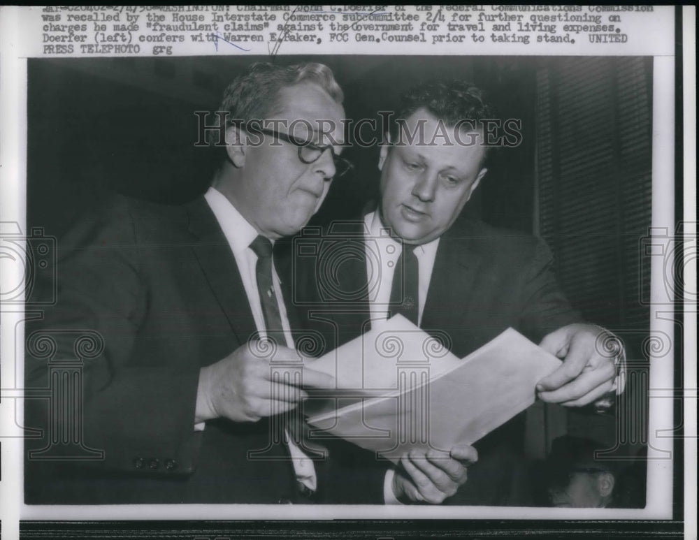 1958 John Doerier Fed Communication Warren E. paker  - Historic Images